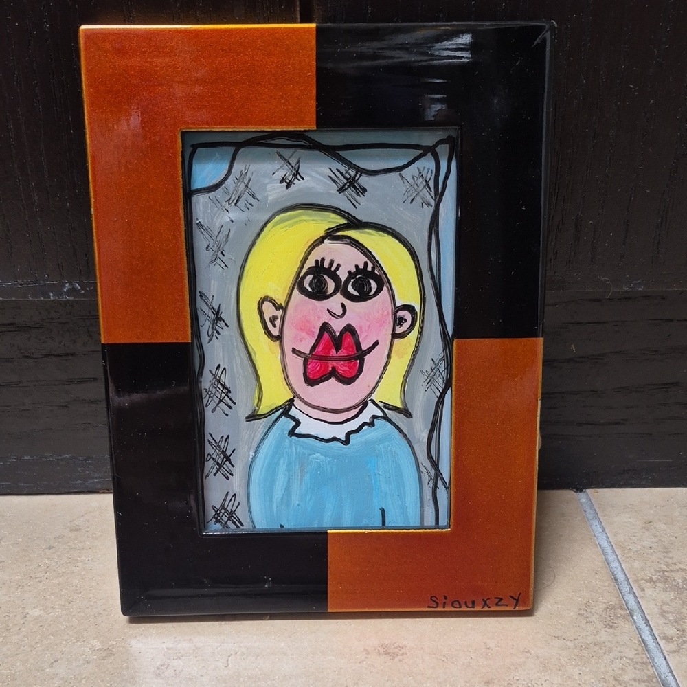 Funky FUN Framed ARTWORK 7 X 5 1/2